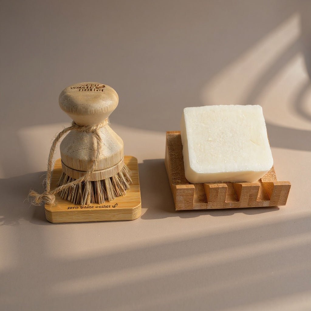 4-PC Zero Waste Dishwashing Starter Kit - Plastic-Free - Eco