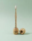 Bamboo Toothbrush Stand - single holder - Zero Waste Outlet