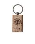"Don't Forget Reusable Bags" Wooden Keychain - Zero Waste Outlet
