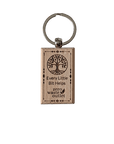 "Don't Forget Reusable Bags" Wooden Keychain - Zero Waste Outlet