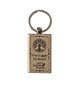 "Don't Forget Reusable Bags" Wooden Keychain - Zero Waste Outlet