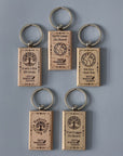 "Don't Forget Reusable Bags" Wooden Keychain - Zero Waste Outlet