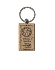 "Don't Forget Reusable Bags" Wooden Keychain - Zero Waste Outlet