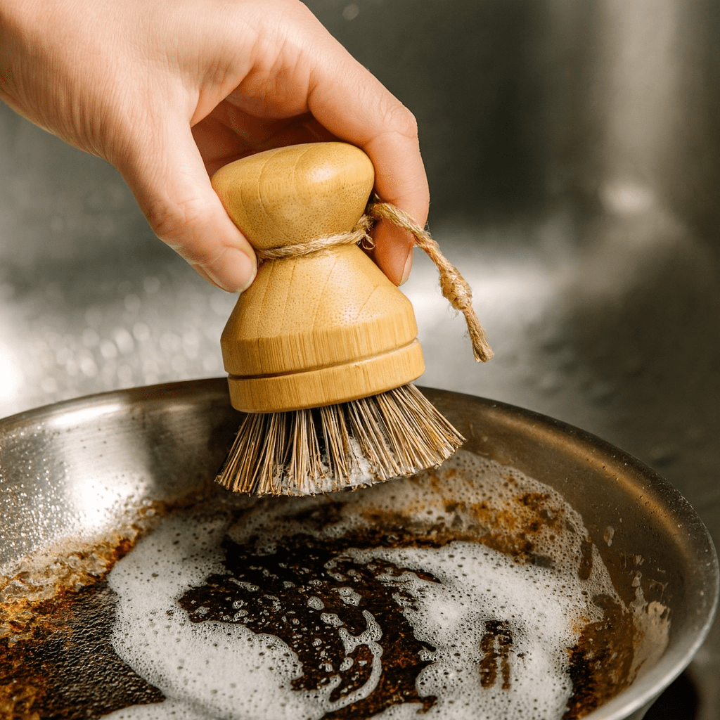 Modular Palm Pot Scrub Brush - Zero Waste Outlet