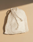 Zero Waste Outlet reusable makeup remover pads made from soft bamboo fiber, 15 count with mesh laundry bag.