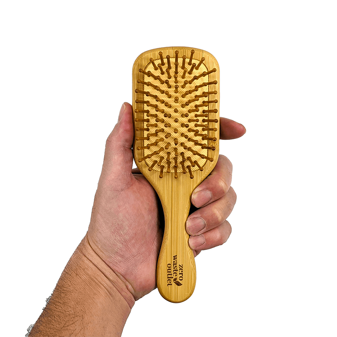 Mini Bamboo Hairbrush - Zero Waste Outlet