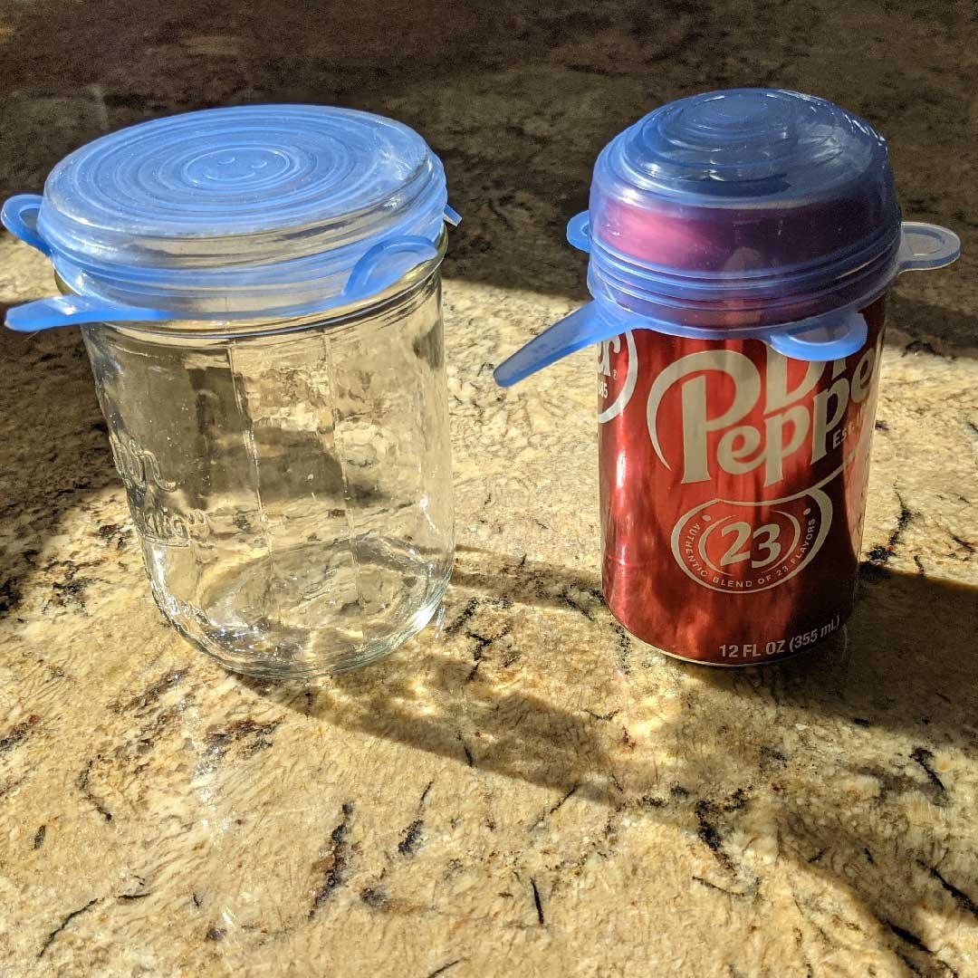 Stretchy Can Covers 6-Pack - Silicone - Zero Waste Outlet