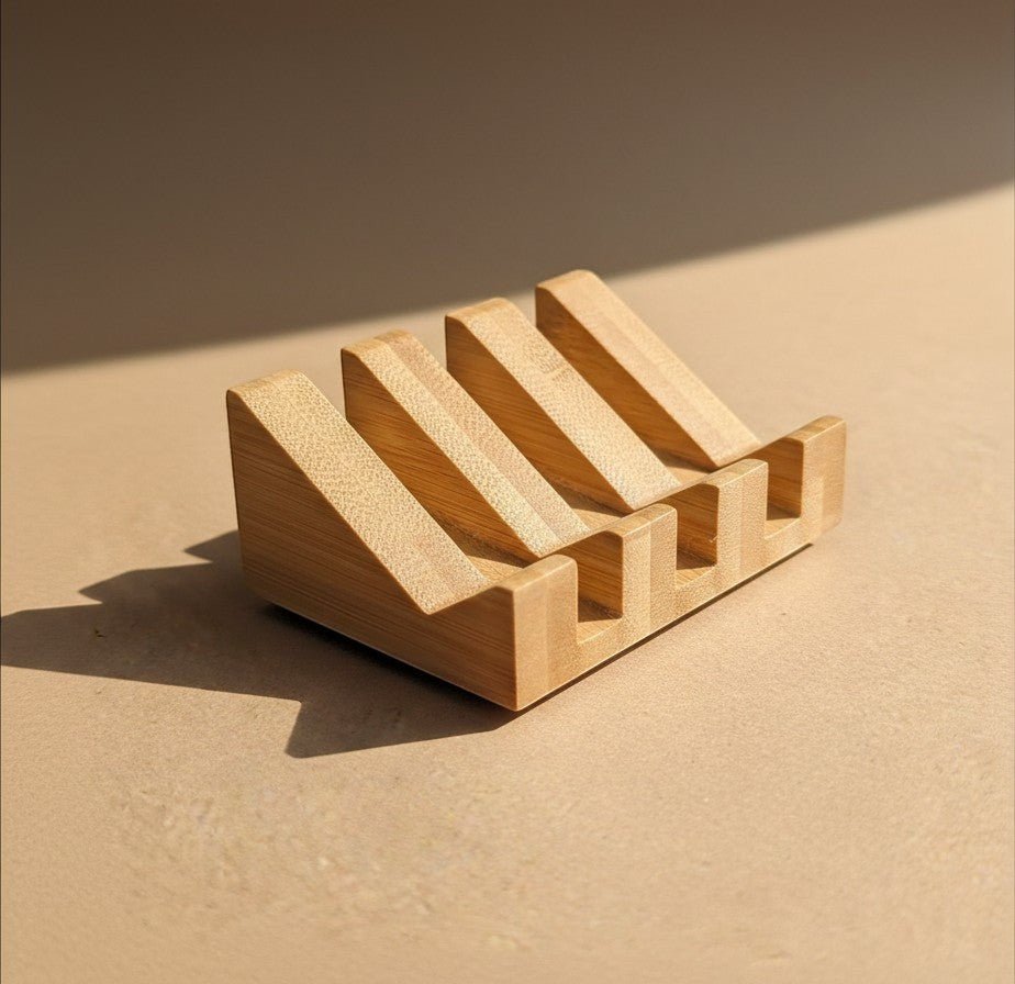 Angled Bamboo Soap Dish - Zero Waste Outlet
