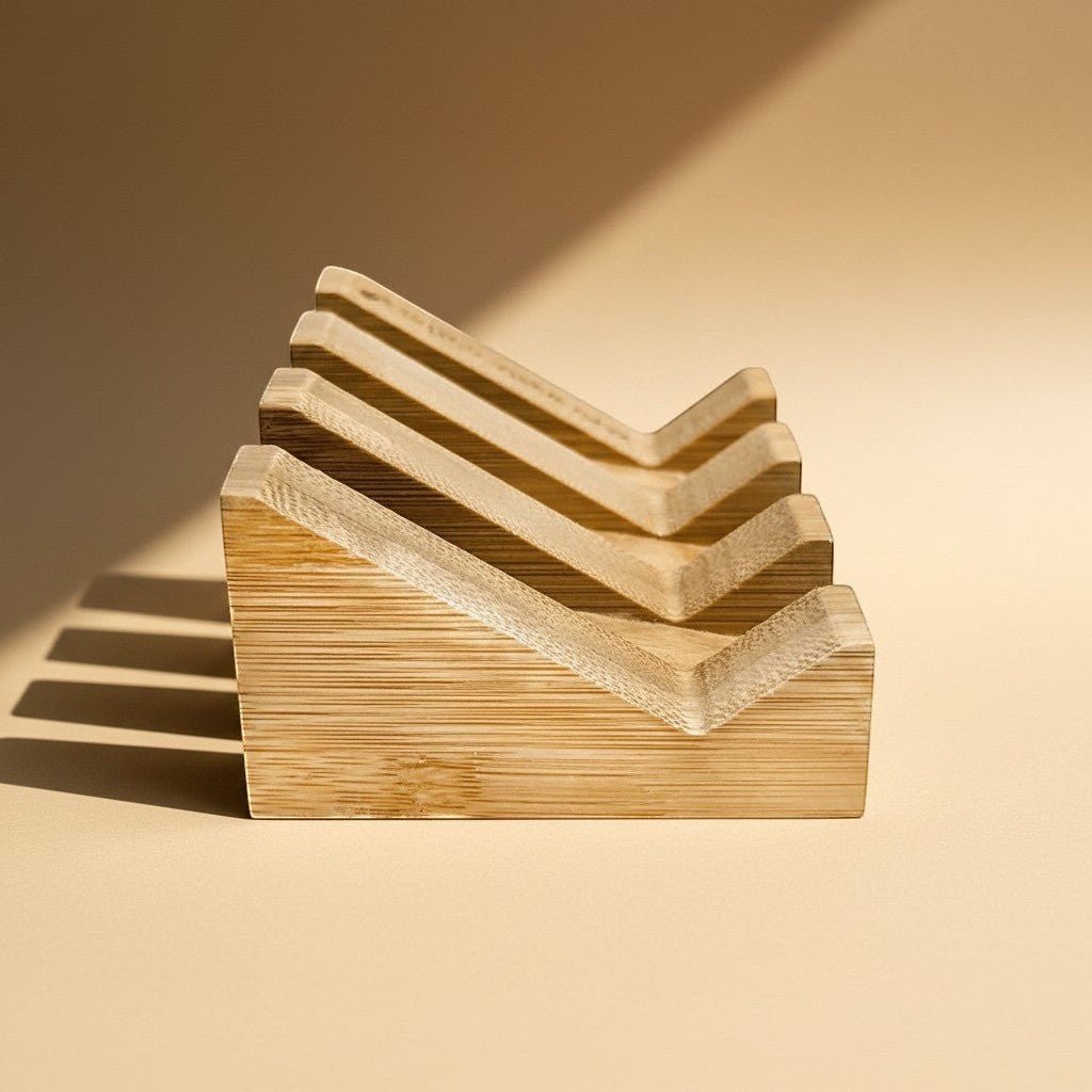 Angled Bamboo Soap Dish - Zero Waste Outlet