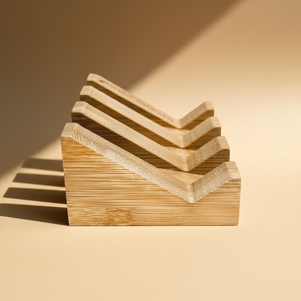 Angled Bamboo Soap Dish - Zero Waste Outlet