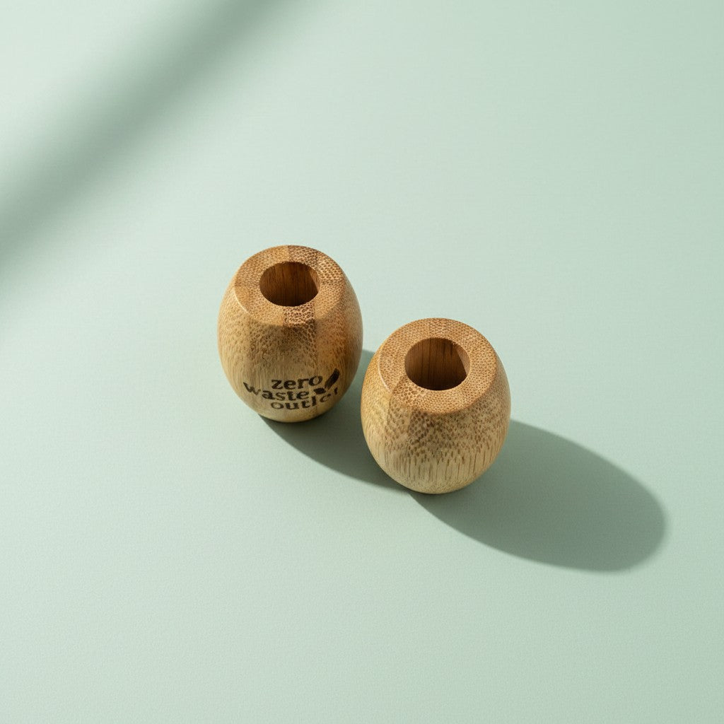 Bamboo Toothbrush Stand - single holder - Zero Waste Outlet