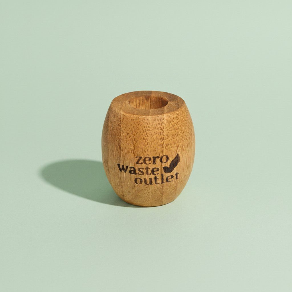 Bamboo Toothbrush Stand - single holder - Zero Waste Outlet