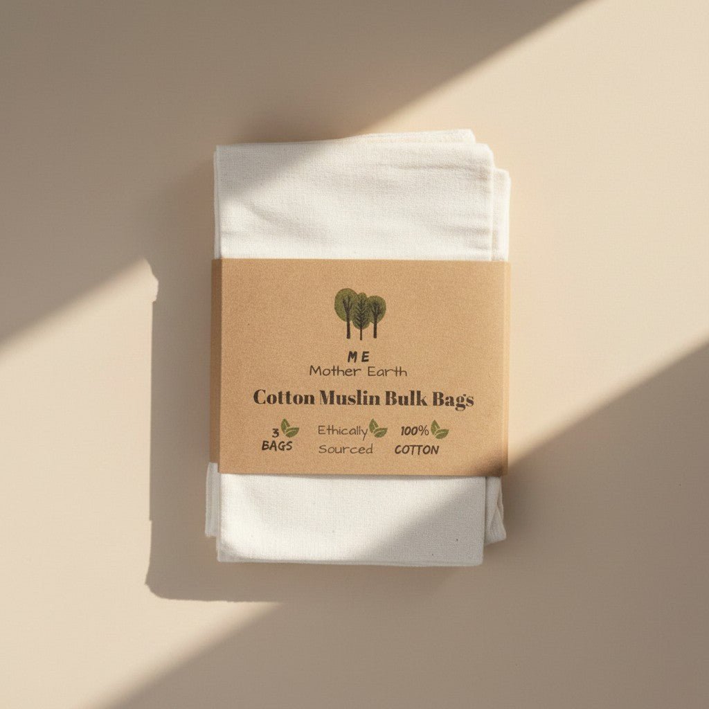Cotton Muslin Bulk Bags - 3 - Pack Set - Zero Waste Outlet