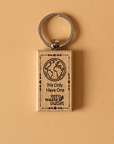 "Don't Forget Reusable Bags" Wooden Keychain - Zero Waste Outlet