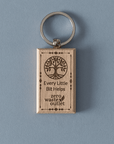 "Don't Forget Reusable Bags" Wooden Keychain - Zero Waste Outlet