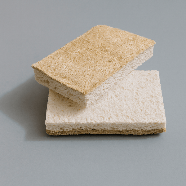 The sponge 6’0” 全国発送可能 Eco-Sponge 2-Pack - Plastic-Free - Natural Cellulose and Loofah