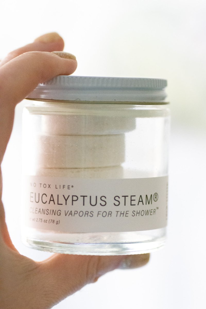 EUCALYPTUS STEAM® Cleansing vapors for the shower® - Mini Jar - No Tox Life® - Zero Waste Outlet