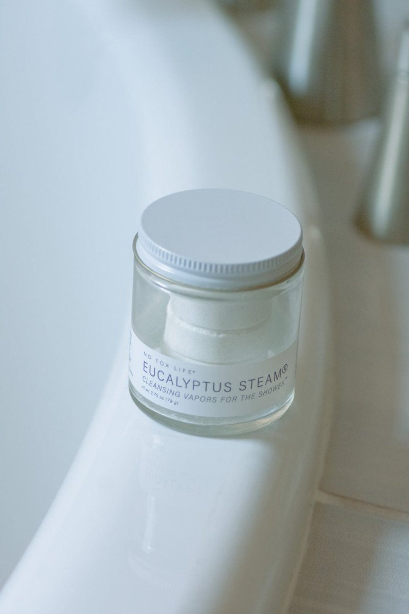 EUCALYPTUS STEAM® Cleansing vapors for the shower® - Mini Jar - No Tox Life® - Zero Waste Outlet
