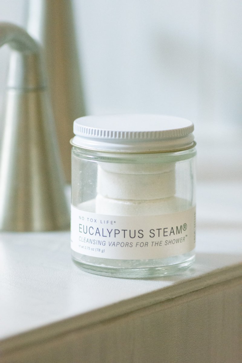 EUCALYPTUS STEAM® Cleansing vapors for the shower® - Mini Jar - No Tox Life® - Zero Waste Outlet