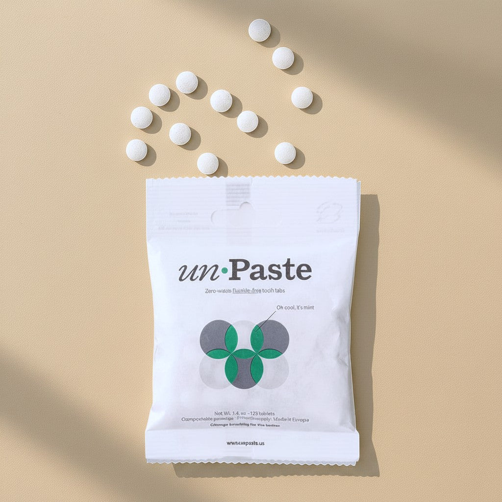 FLUORIDE - FREE Unpaste Tooth Tabs - Now With Nano - Hydroxyapatite - Zero Waste Outlet