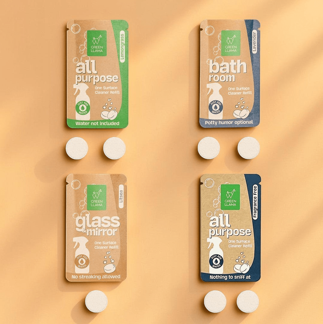 Green Llama All-Purpose Cleaner Refill Tablets - Zero Waste Outlet