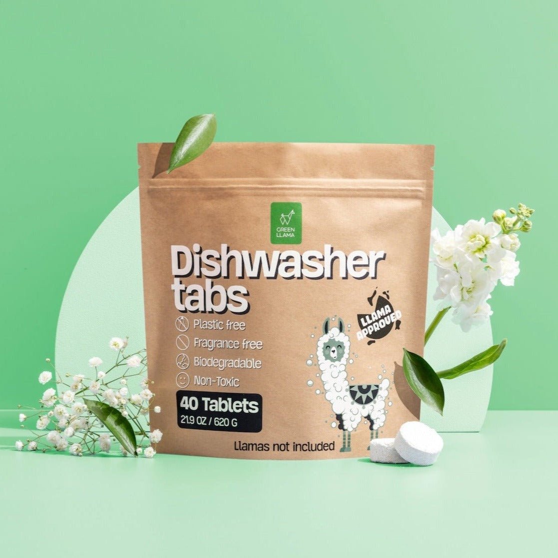 Green Llama Dish Washer Tablets - Zero Waste Outlet