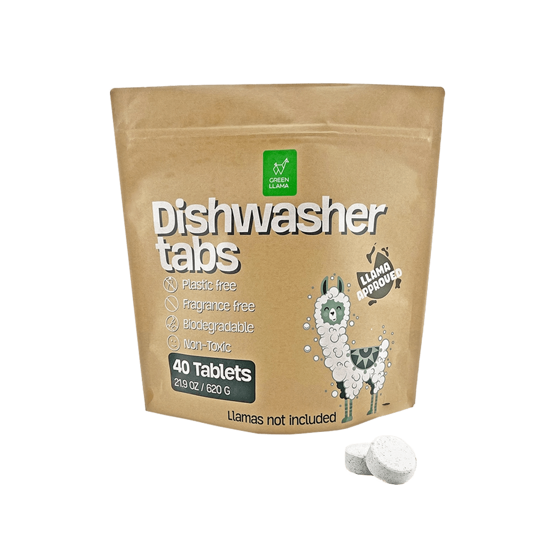 Green Llama Dish Washer Tablets - Fragrance & PVA - Free - Zero Waste Outlet