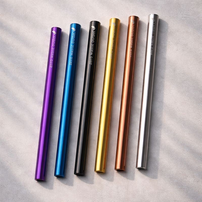 Metal Milkshake Straw - Zero Waste Outlet
