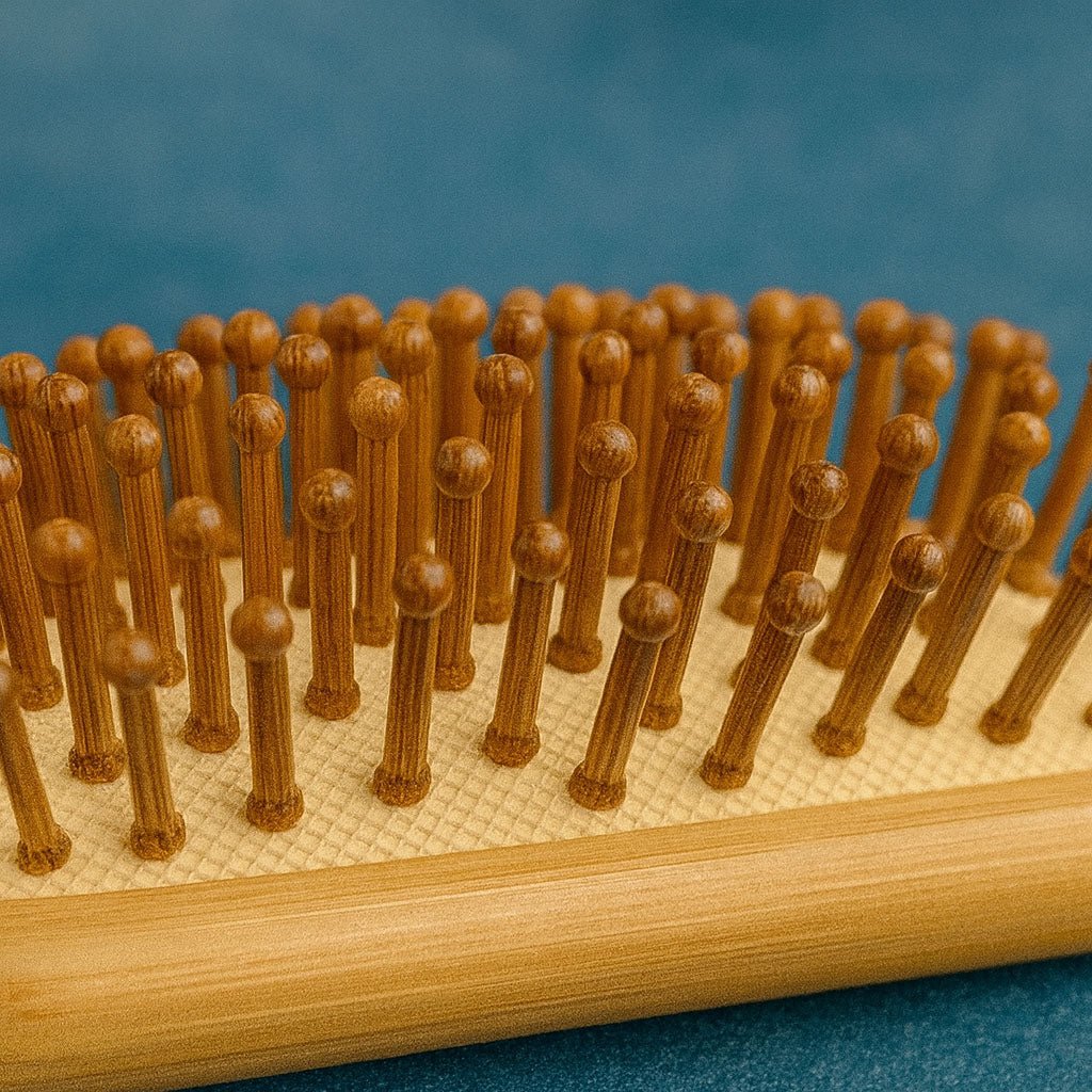 Mini Paddle Style Bamboo Hairbrush - Zero Waste Outlet