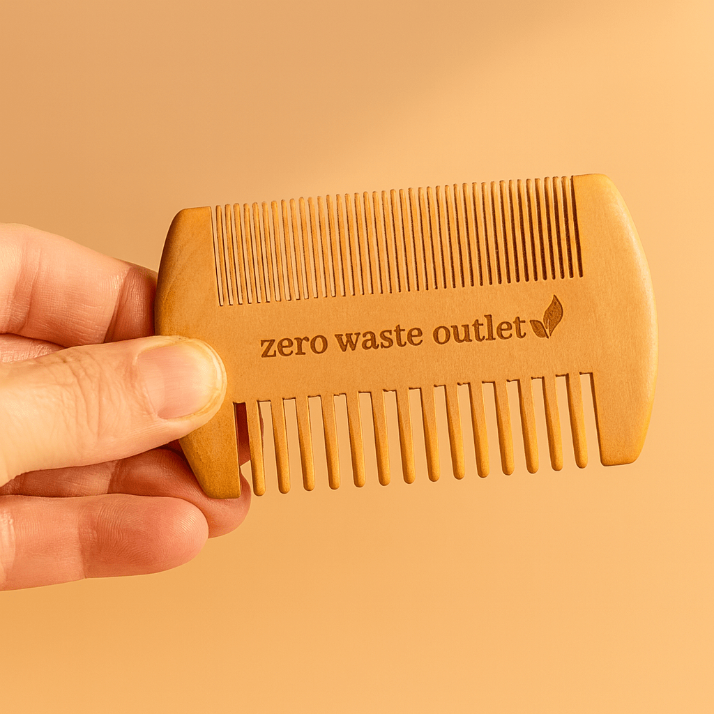 Pear Wood Pocket Comb - Zero Waste Outlet