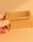 Pear Wood Pocket Comb - Zero Waste Outlet