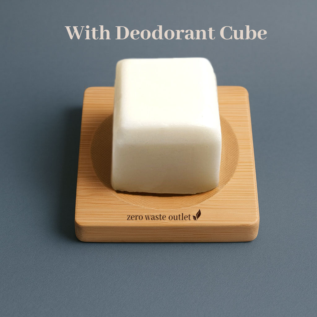 Small Square Bamboo Soap Dish - Zero Waste Outlet