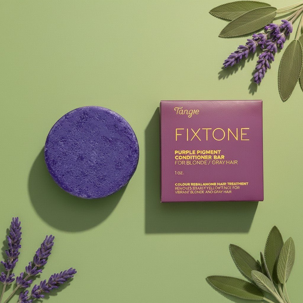 TANGIE - FIXTONE Purple Pigment Conditioner Bar - Zero Waste Outlet