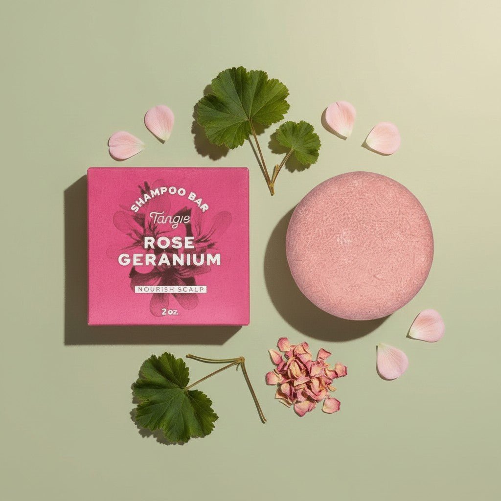 TANGIE - ROSE GERANIUM - Shampoo Bar - Zero Waste Outlet