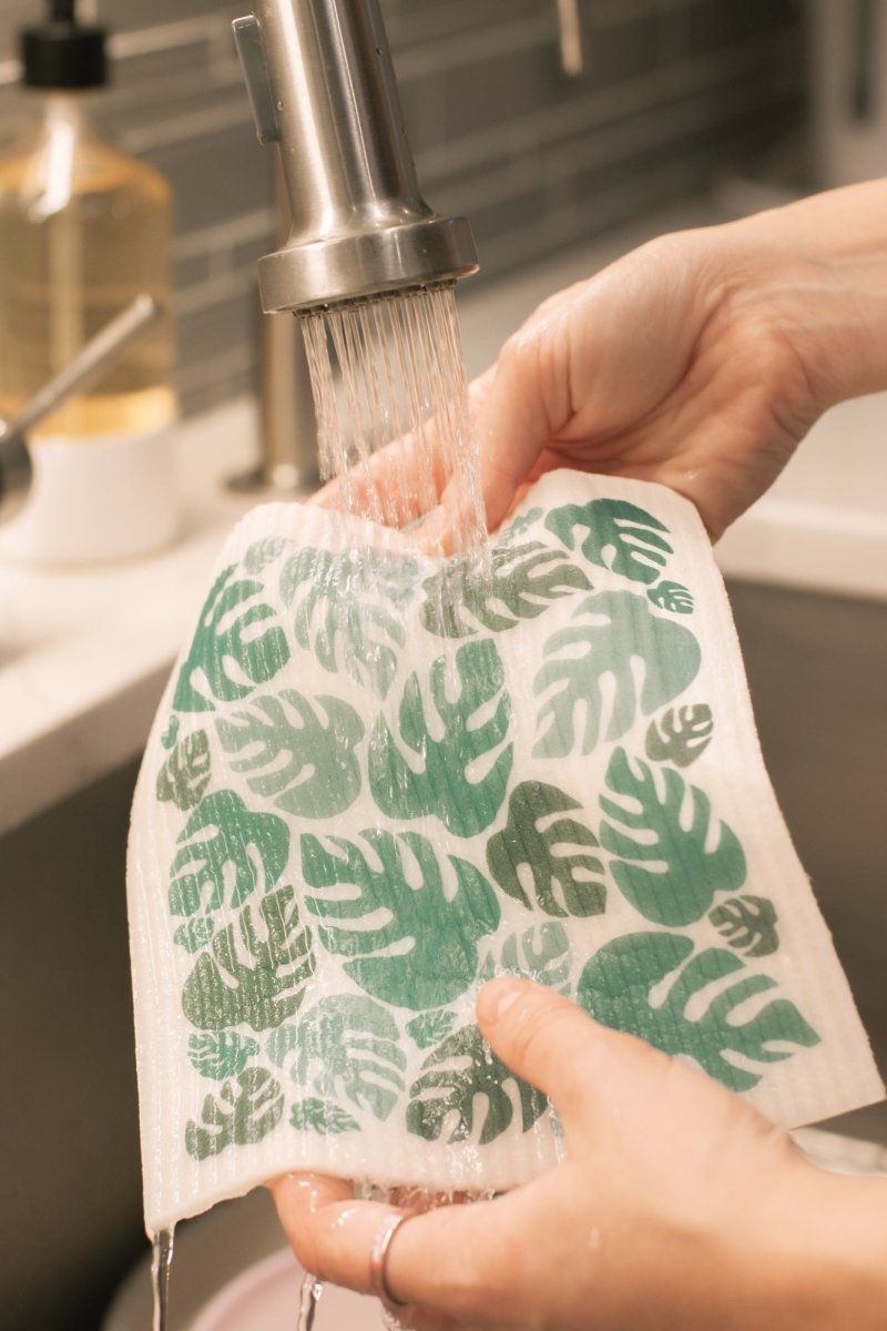 WASHCLOUD® - MONSTERA FLORA - No Tox Life® - Zero Waste Outlet