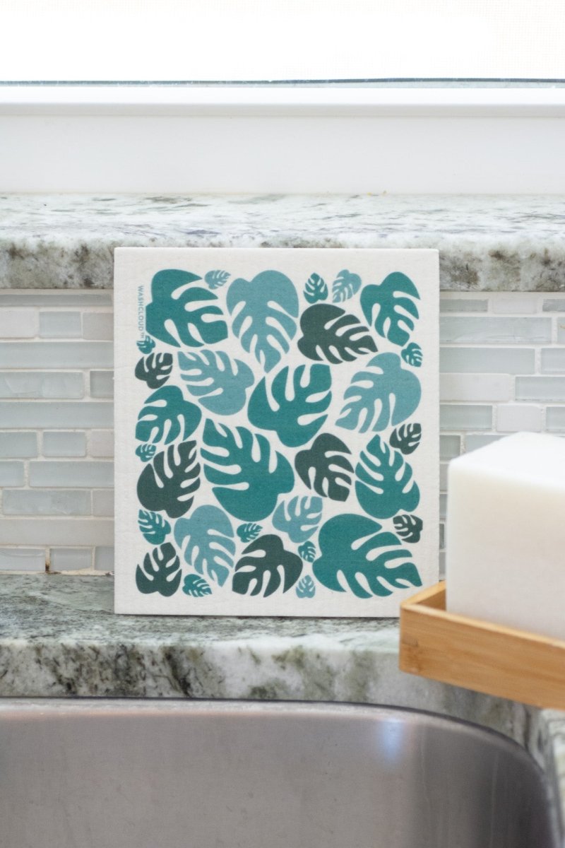 WASHCLOUD® - MONSTERA FLORA - No Tox Life® - Zero Waste Outlet