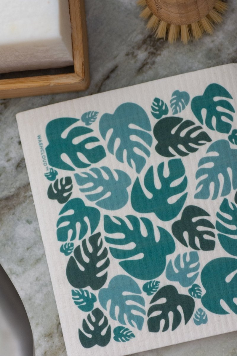 WASHCLOUD® - MONSTERA FLORA - No Tox Life® - Zero Waste Outlet
