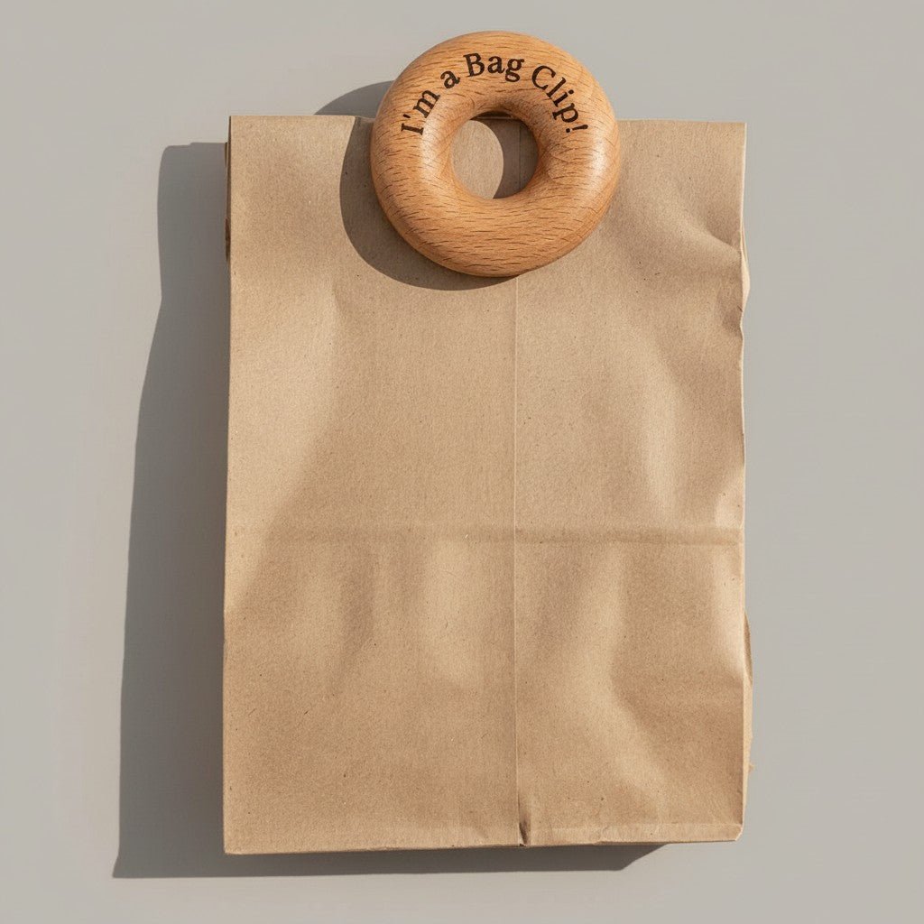 Wooden Food Storage Bag Clip - Reusable - Zero Waste Outlet