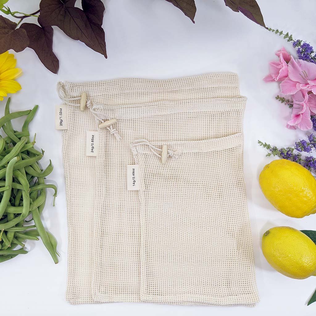 3-Pack Mesh Produce Bags