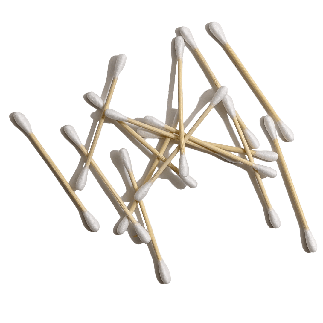 Biodegradable Swabs 200 pk -Bamboo &amp; Cotton Tips - Zero Waste Outlet
