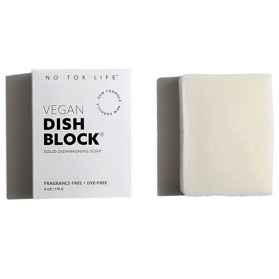 Zero Waste Dish Washing Block- Looks & Works Great, No Plastics, Vegan ...