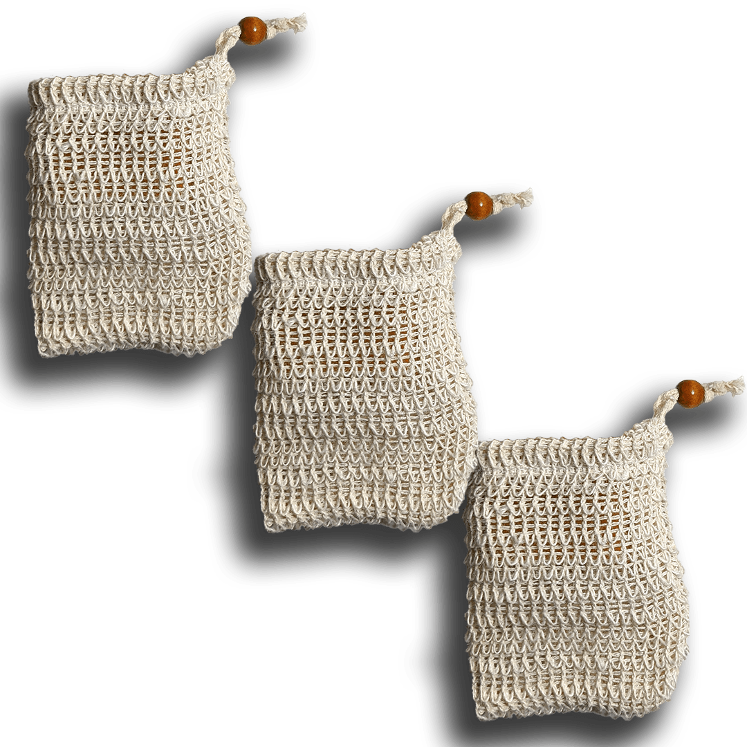 Linkidea 5 Packs Stripes Soap Bag for Soap Bars, Exfoliating