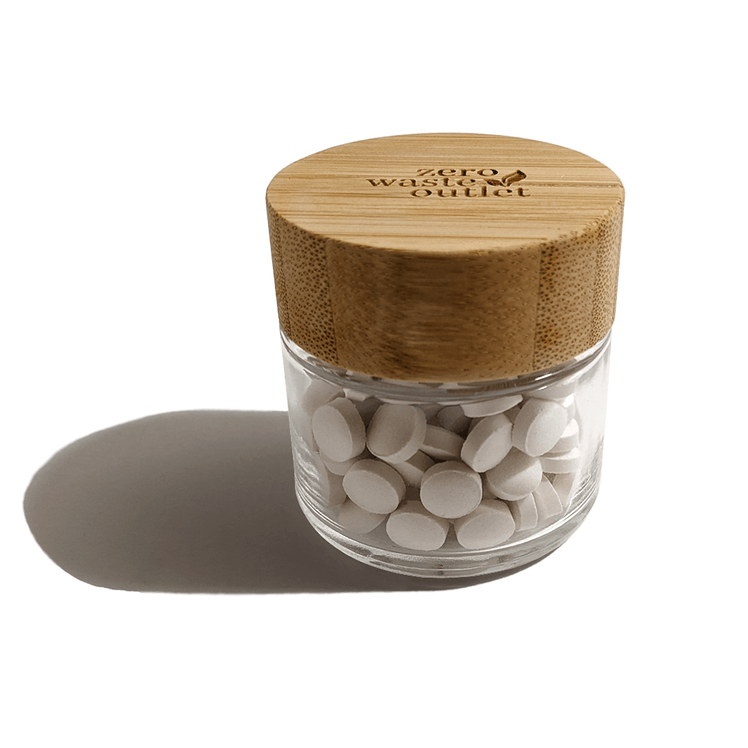 Glass Jar For Tooth Tablets - Zero Waste Outlet