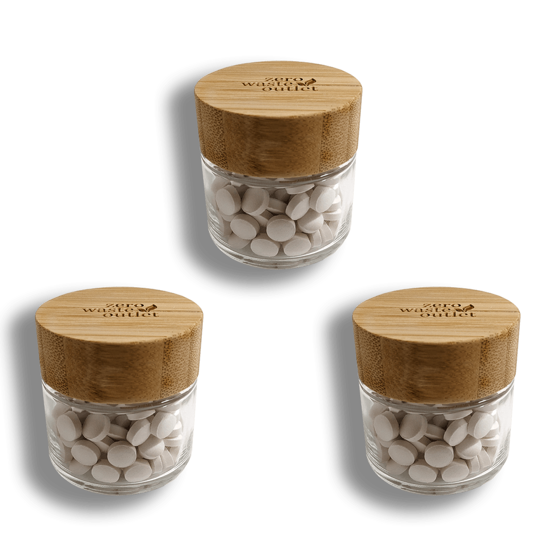 Glass Jar For Tooth Tablets - Empty - Zero Waste Outlet