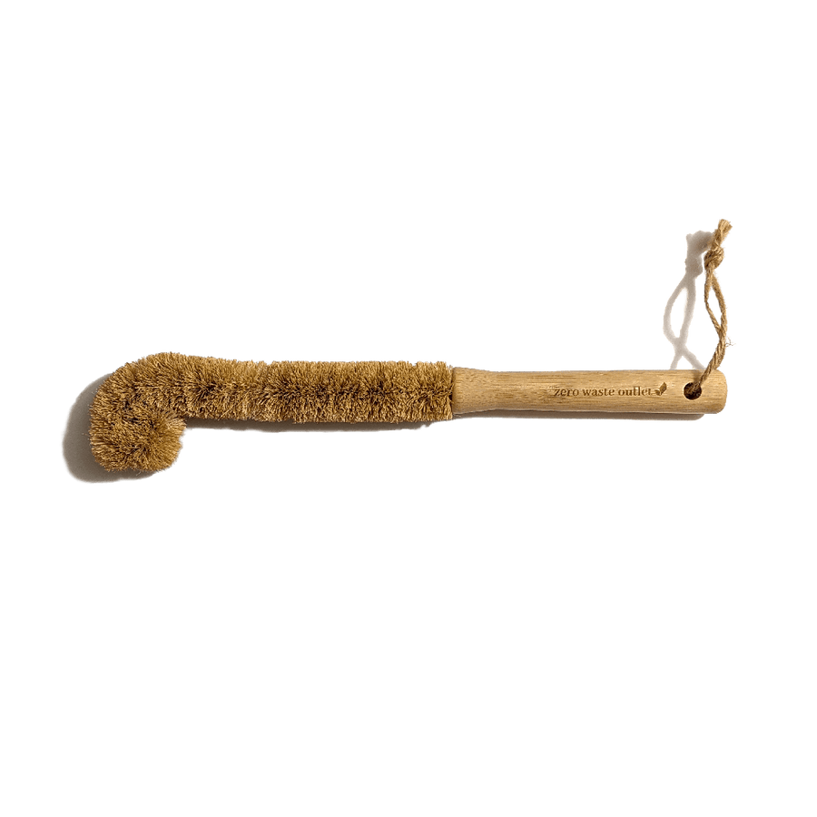 Long Bottle Brush - Wood/Coconut Fibers - Zero Waste Outlet