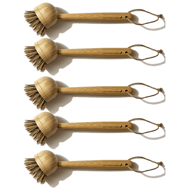 Bamboo and Coconut Dish Brush - Long Handle – Birdbath