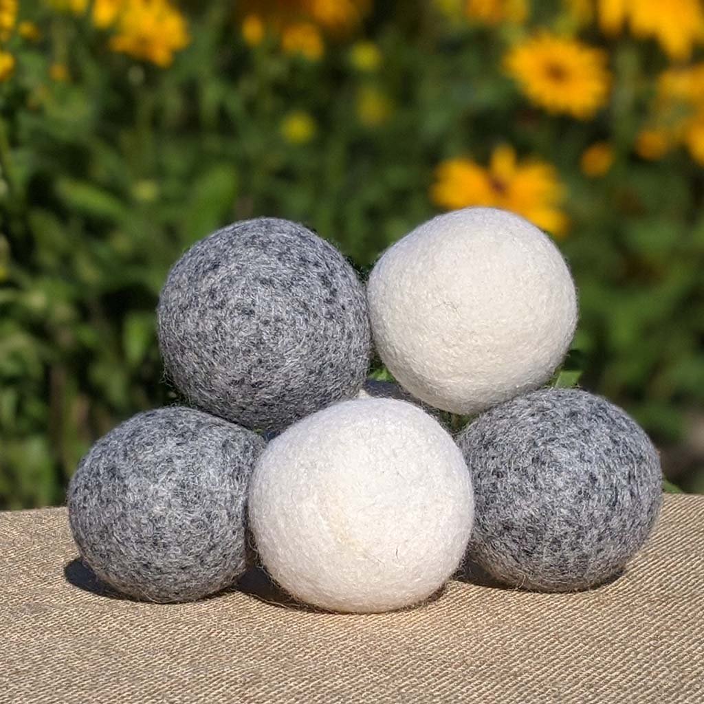 Organic Dryer Balls 3 Pack - 100% Natural Wool - Zero Waste Outlet