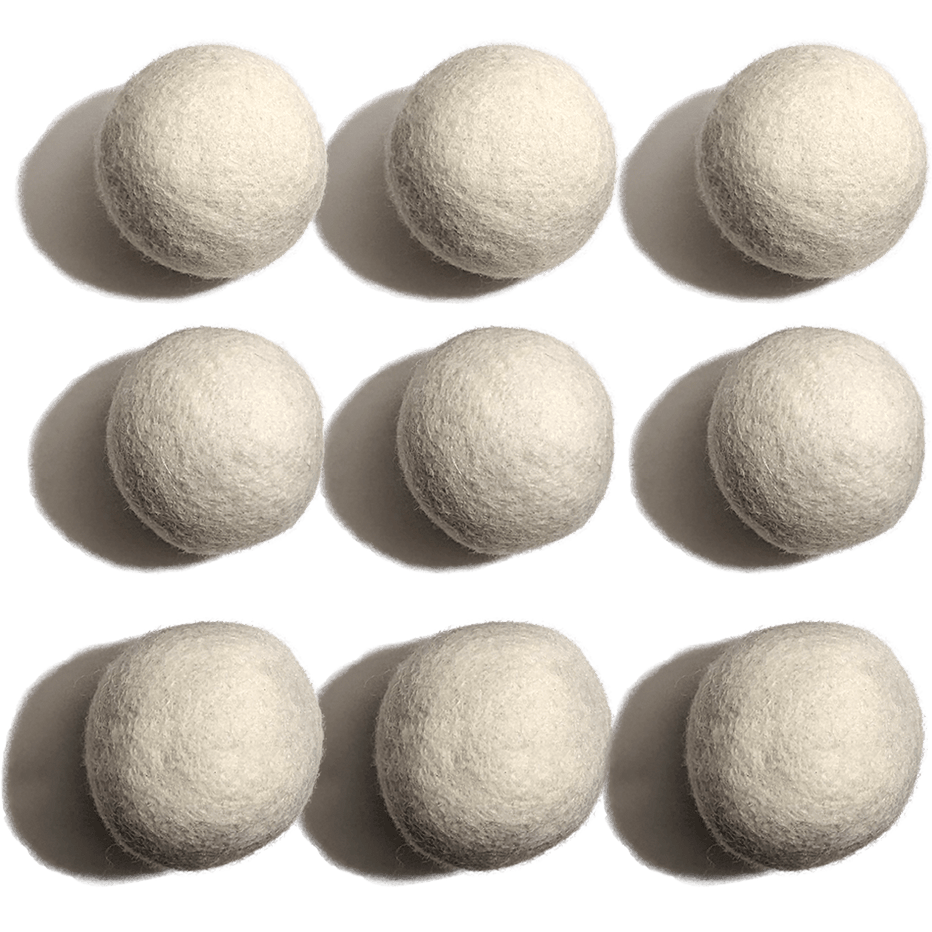 3Pack Organic Wool Dryer Balls Save Energy, No Plastic, Sustainable