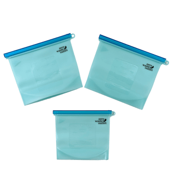 Reusable Silicone Bags 3 Pack - Zero Waste Outlet