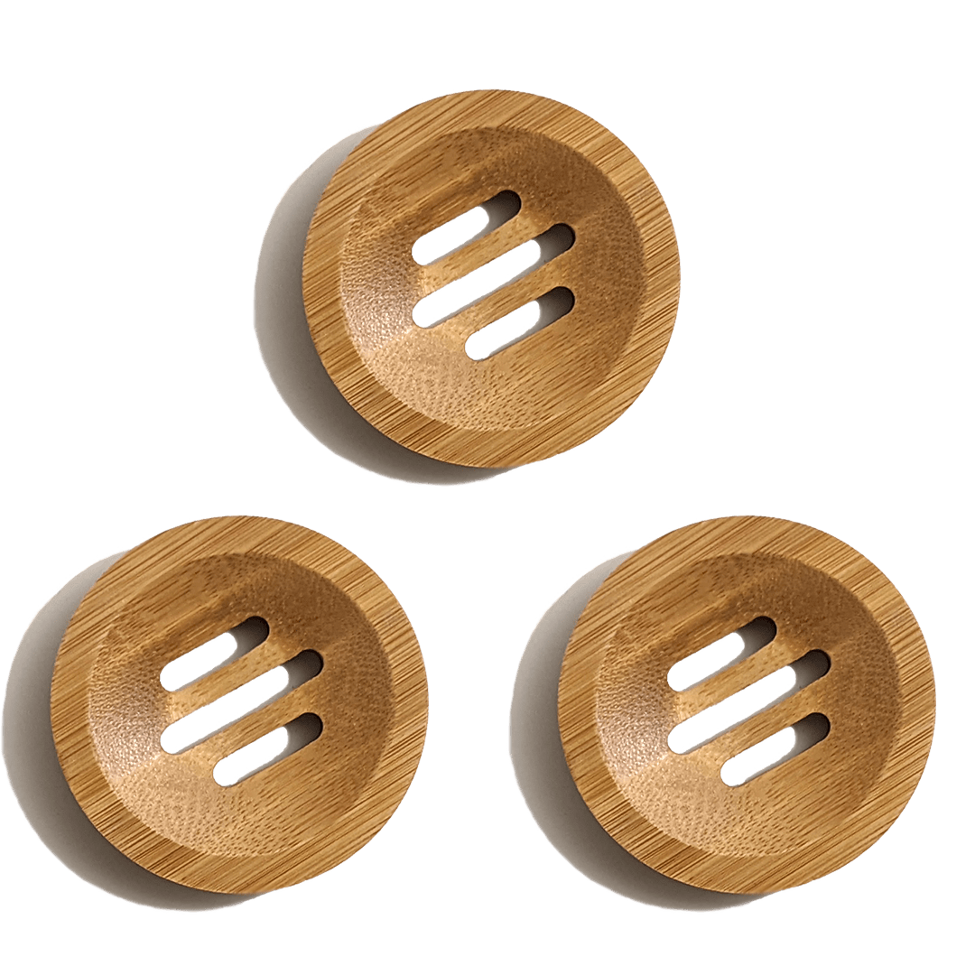 Small Round Bamboo Soap Dish - Zero Waste Outlet